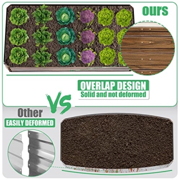 SnugNiture Galvanized Raised Garden Bed 6x3x2FT Steel Planter Box