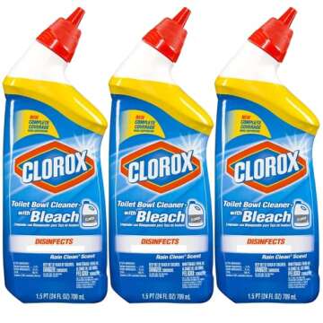 Clorox Toilet Bowl Cleaner with Bleach, 3-Pack