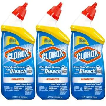 Clorox Toilet Bowl Cleaner with Bleach, 3-Pack