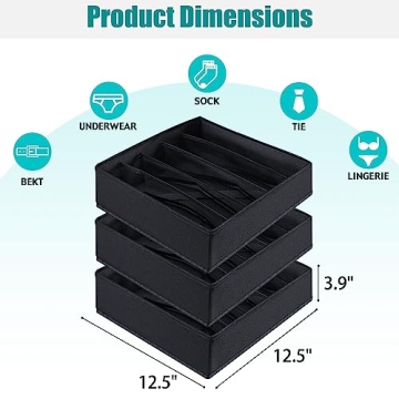 Cawek Bra Organizer - Stylish Foldable Storage Bins