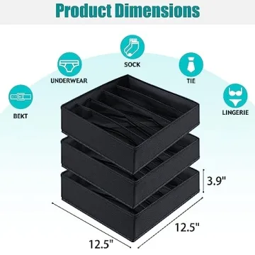 Cawek Bra Organizer - Stylish Foldable Storage Bins