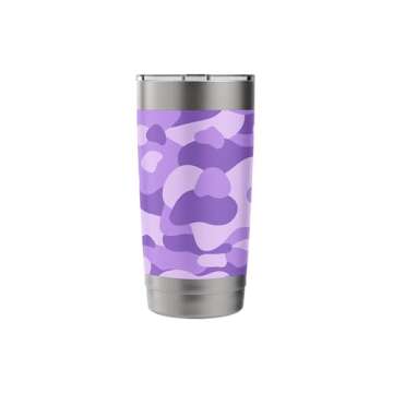 Purple Camo Trendy Hunting Camouflage Cute y2k Pattern Stainless Steel Insulated Tumbler