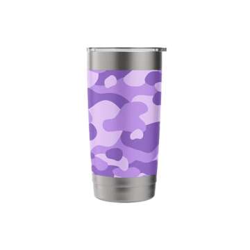 Purple Camo Trendy Hunting Camouflage Cute y2k Pattern Stainless Steel Insulated Tumbler