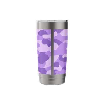 Purple Camo Trendy Hunting Camouflage Cute y2k Pattern Stainless Steel Insulated Tumbler