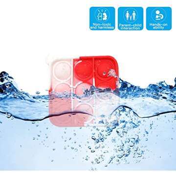 25 PCS Pop Fidget Toys Its Party Favors for Kids 4-8, 2.5*2.5 inch Mini Pop Keychain It Fidget Toy Bulk Toddler Toys Fidgets Packs Sensory Stress Toys Party Fidget Pack Popper Toy Gift for Girls Boys