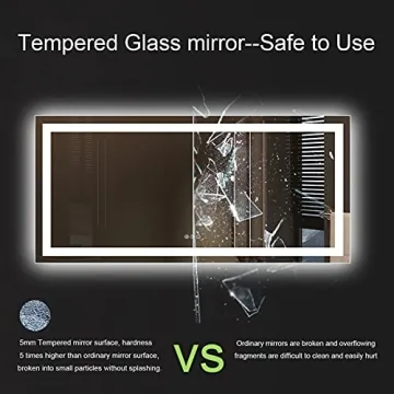 Amorho LED Bathroom Mirror with Back and Front Lights