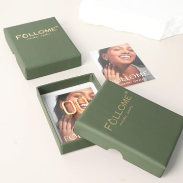 Follome Gold Dangle Drop Earrings for Elegant Style