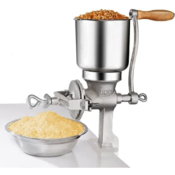 Premium Cast Iron Corn Grinder for Grains and Nuts