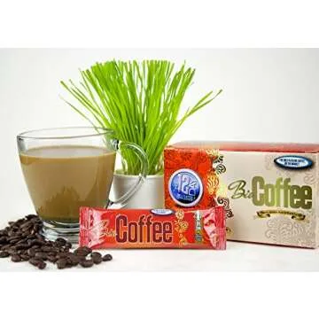 Bio Coffee- First Organic Instant Non-dairy Alkaline Coffee (1 Box)
