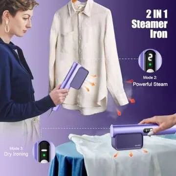 100-240V Travel Steamer - Fast Heat & Portable Design