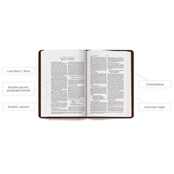 ESV Thinline Bible, Red Letter (Natural Leather, Brown, Flap with Strap)