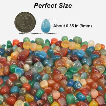 Virekm Landscaping Pebbles - Colorful Decorative Stones for Garden Styles