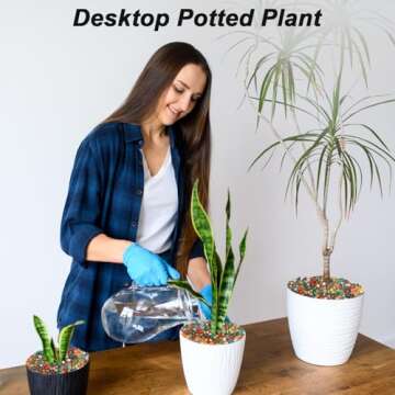 Virekm Colorful Landscaping Pebbles for Home and Garden