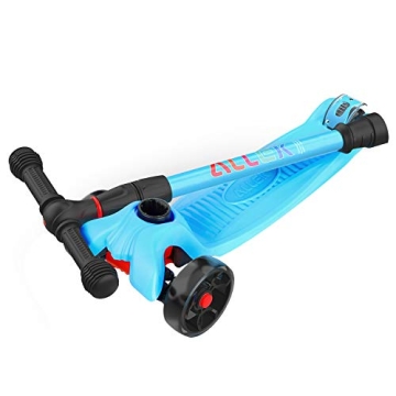 Allek Kick Scooter B02 with Light-Up Wheels & Adjustable Heights