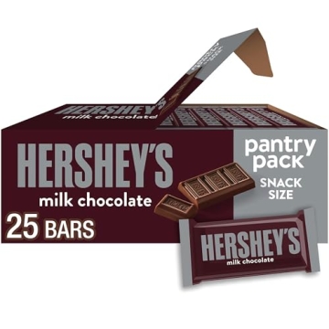 HERSHEY'S Milk Chocolate Snack Size 25 Candy Bars
