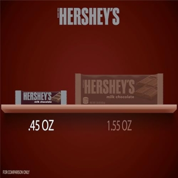 HERSHEY'S Milk Chocolate Snack Size 25 Candy Bars