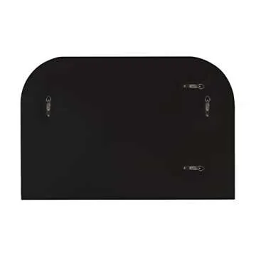 Kate and Laurel Caskill Modern Arched Wall Mirror, 36 x 24. Gold, Decorative Wide MIdcentury Mirror for Wall Decor with Wide Arched Frame and Sophisticated Look