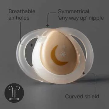 Tommee Tippee Nighttime Pacifiers for Babies - Glow in Dark