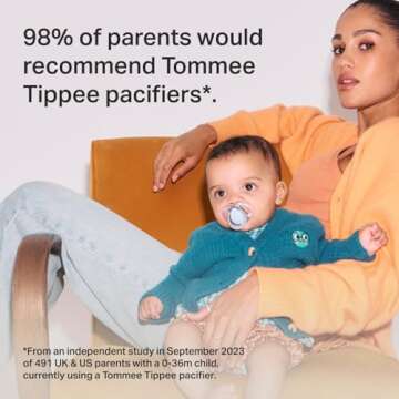 Tommee Tippee Nighttime Pacifiers for Babies - Glow in Dark