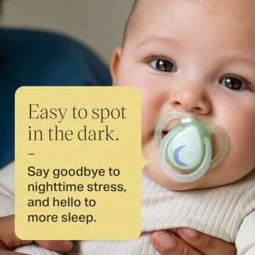 Tommee Tippee Nighttime Pacifiers for Babies - Glow in Dark