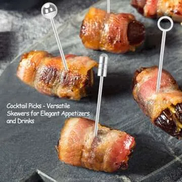 I-MART Stainless Steel Cocktail Picks Set for Entertaining