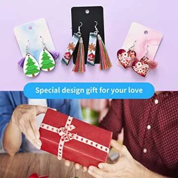 MAFYE 254pcs Sublimation Blanks Products, Sublimation Earring Blanks with Earring Hooks,Tassels, Jump Rings, Present Box Sublimation Ornament Blanks for Christmas DIY Craft Jewelry Making