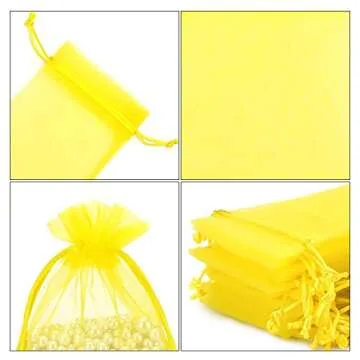 EUSOAR Organza Bags - Elegant 4x6 inch Gift Bags - 40pcs