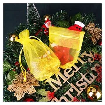 EUSOAR Organza Bags - Elegant 4x6 inch Gift Bags - 40pcs