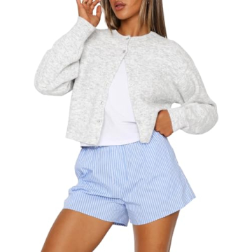 Trendy Cropped Cardigan for Women - Comfort Meets Style