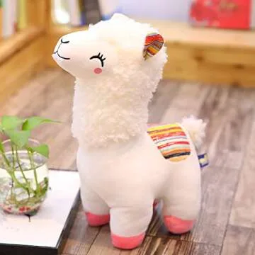 COSGOO Plush Alpaca Stuffed Animal, Cute Plush Doll Toys for Kids and Lovers