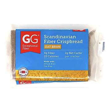 GG Scandinavian Fiber Crispbread Oat Bran Low Carb High Fiber