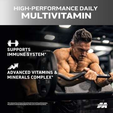 Muscletech Platinum Multivitamins for Men & Women - Immune Support & Energy