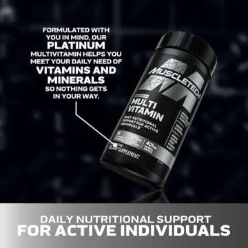 Muscletech Platinum Multivitamins for Energy & Immunity