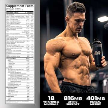 Muscletech Platinum Multivitamins for Energy & Immunity