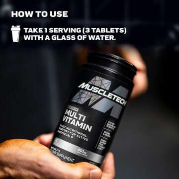 Muscletech Platinum Multivitamins for Energy & Immunity