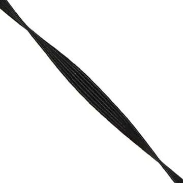 Mandala Crafts 1/4 Inch Black Elastic Bands for Crafting