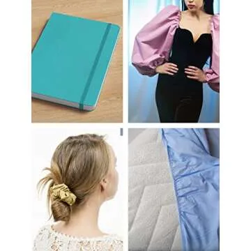 Mandala Crafts 1/4 Inch Black Elastic Bands for Crafting