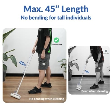 DELOMO Large Lint Roller for Efficient Hair & Dirt Remover