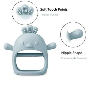 PandaEar Silicone Baby Teething Toys for Soothing Relief