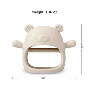 PandaEar Silicone Baby Teething Toys for Soothing Relief