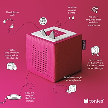 Toniebox Audio Player Starter Set with Playtime Puppy Pink