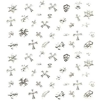 Stylish CAMLO 3D Cross Nail Charms for Unique Nail Art