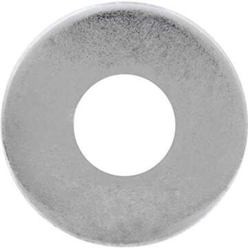 The Hillman Group USS Flat Washers, 1/2" Diameter, 9/16” Drive Size, Steel with Zinc Finish, 50 Pack