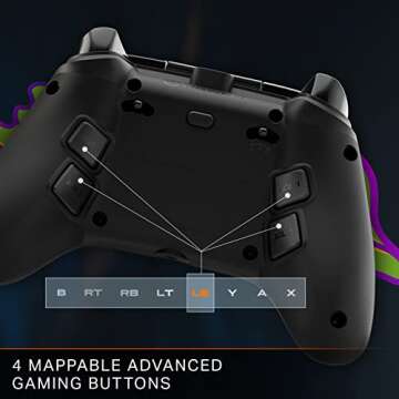 PowerA FUSION Pro 3 Wired Controller for Xbox Series X|S, Xbox One, Mappable Advanced Gaming Buttons, Xbox Controller, Trigger Locks, Black, Officially Licensed for Xbox