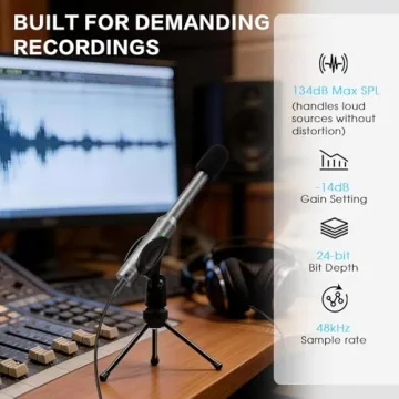 Professional ZXQDRE Measurement Microphone with Calibration File