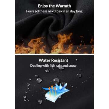 BALEAF Women's Petite Fleece Lined Pants Waterproof Joggers Sweatpants High Waisted Leggings Travel ...