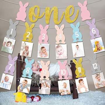 Charming Easter Bunny Photo Banners for Memorable Parties