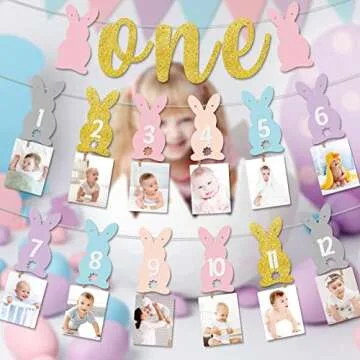 Charming Easter Bunny Photo Banners for Memorable Parties