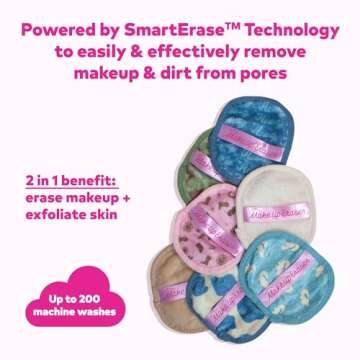 MakeUp Eraser 7-Day Set for Eco-Friendly Makeup Removal
