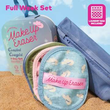 MakeUp Eraser 7-Day Set for Eco-Friendly Makeup Removal